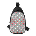 Christmas Santa Penguin Pattern Print Sling Bag