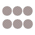 Christmas Santa Penguin Pattern Print Coaster Set