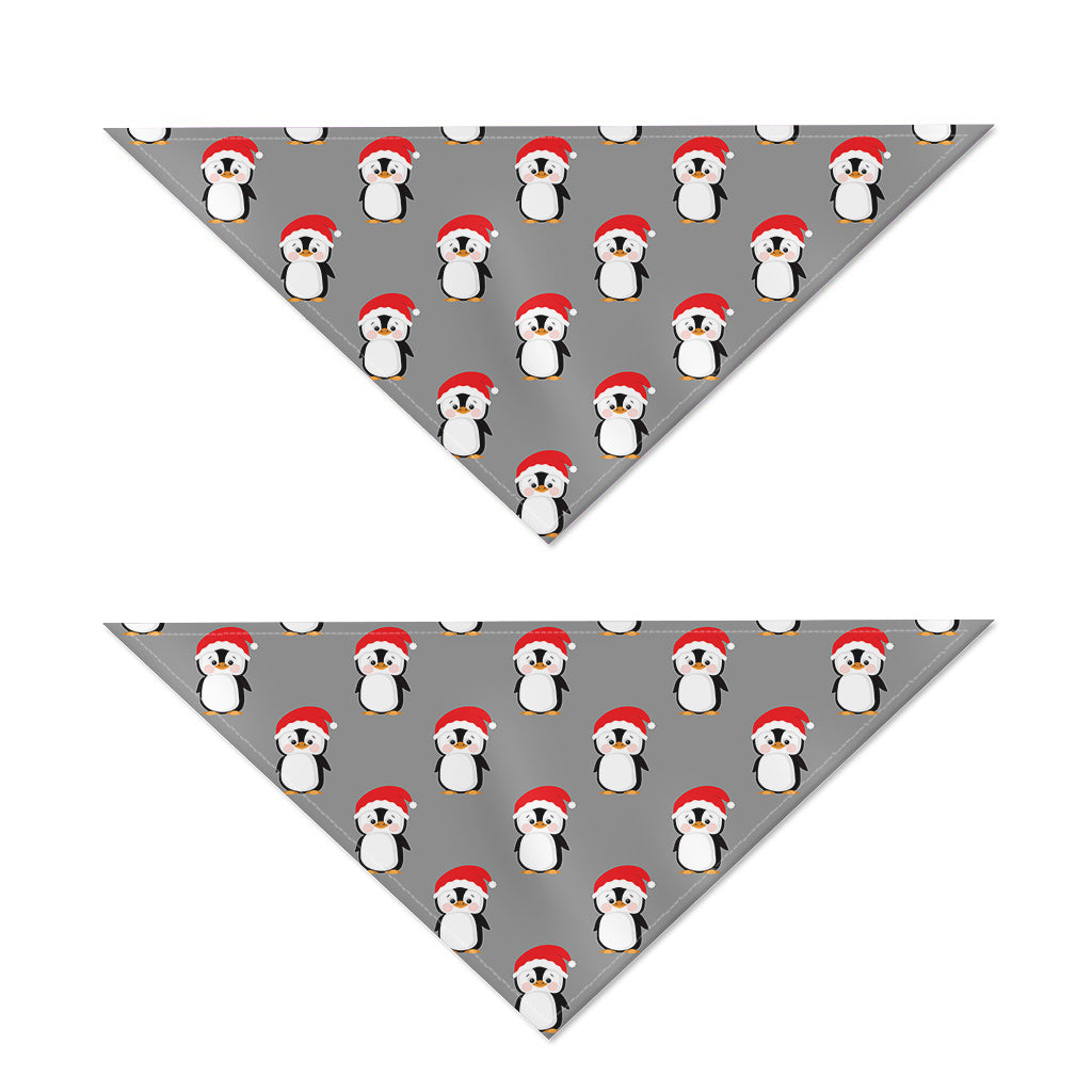 Christmas Santa Penguin Pattern Print Dog Bandana