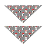 Christmas Santa Penguin Pattern Print Dog Bandana