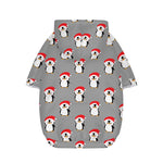 Christmas Santa Penguin Pattern Print Dog Zip Up Hoodie