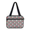 Christmas Santa Penguin Pattern Print Double Strap Bible Bag