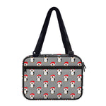 Christmas Santa Penguin Pattern Print Double Strap Bible Bag