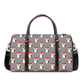Christmas Santa Penguin Pattern Print Duffel Bag