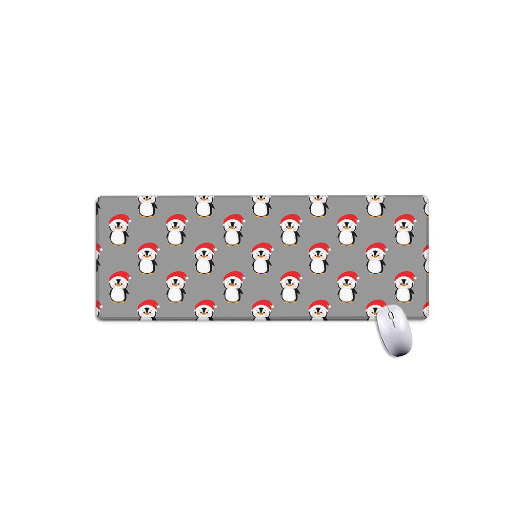 Christmas Santa Penguin Pattern Print Extended Mouse Pad