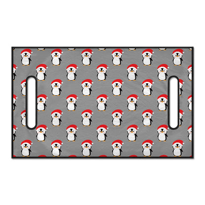 Christmas Santa Penguin Pattern Print Golf Cart Seat Cover