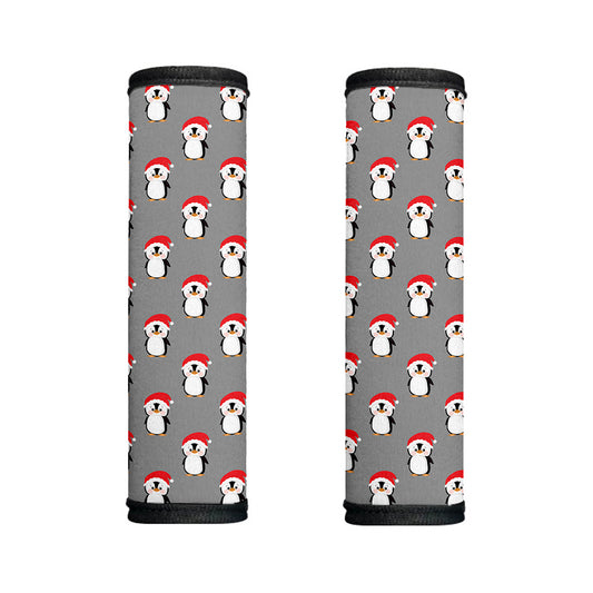 Christmas Santa Penguin Pattern Print Handle Covers