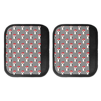 Christmas Santa Penguin Pattern Print Handle Covers