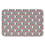 Christmas Santa Penguin Pattern Print Indoor Door Mat