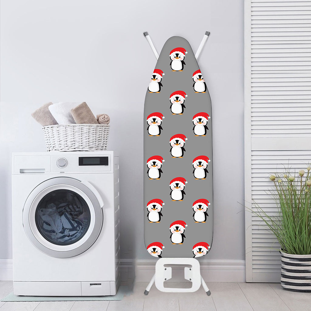 Christmas Santa Penguin Pattern Print Ironing Board Cover