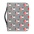 Christmas Santa Penguin Pattern Print Leather Bible Cover