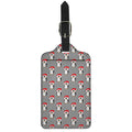 Christmas Santa Penguin Pattern Print Luggage Tag