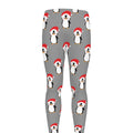 Christmas Santa Penguin Pattern Print Men's Leggings