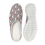 Christmas Santa Penguin Pattern Print Mesh Casual Shoes