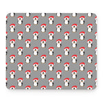 Christmas Santa Penguin Pattern Print Mouse Pad