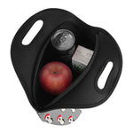 Christmas Santa Penguin Pattern Print Neoprene Lunch Bag