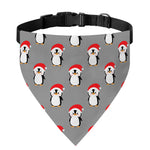 Christmas Santa Penguin Pattern Print Over The Collar Dog Bandana