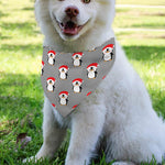 Christmas Santa Penguin Pattern Print Over The Collar Dog Bandana
