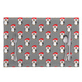 Christmas Santa Penguin Pattern Print Placemat