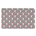 Christmas Santa Penguin Pattern Print Polyester Doormat