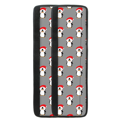 Christmas Santa Penguin Pattern Print Refrigerator Handle Covers
