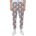 Christmas Santa Penguin Pattern Print Joggers