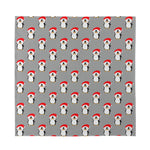 Christmas Santa Penguin Pattern Print Silk Bandana