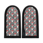 Christmas Santa Penguin Pattern Print Skillet Handle Cover