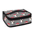 Christmas Santa Penguin Pattern Print Small Lunch Bag