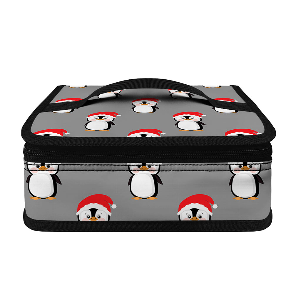 Christmas Santa Penguin Pattern Print Small Lunch Bag