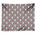 Christmas Santa Penguin Pattern Print Tapestry