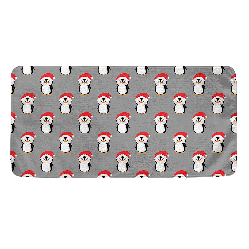 Christmas Santa Penguin Pattern Print Towel