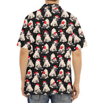 Christmas Santa Pug Pattern Print Aloha Shirt