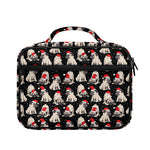 Christmas Santa Pug Pattern Print Briefcase Bible Bag