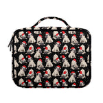 Christmas Santa Pug Pattern Print Briefcase Bible Bag