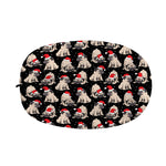Christmas Santa Pug Pattern Print Car Side Mirror Covers