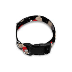 Christmas Santa Pug Pattern Print Dog Collar