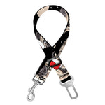 Christmas Santa Pug Pattern Print Dog Seat Belt