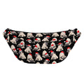 Christmas Santa Pug Pattern Print Fanny Pack