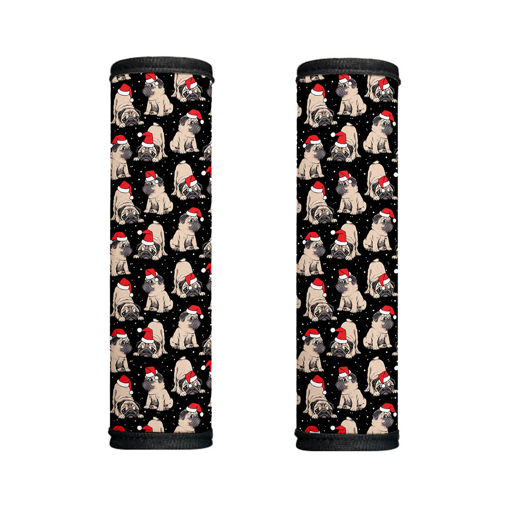Christmas Santa Pug Pattern Print Handle Covers