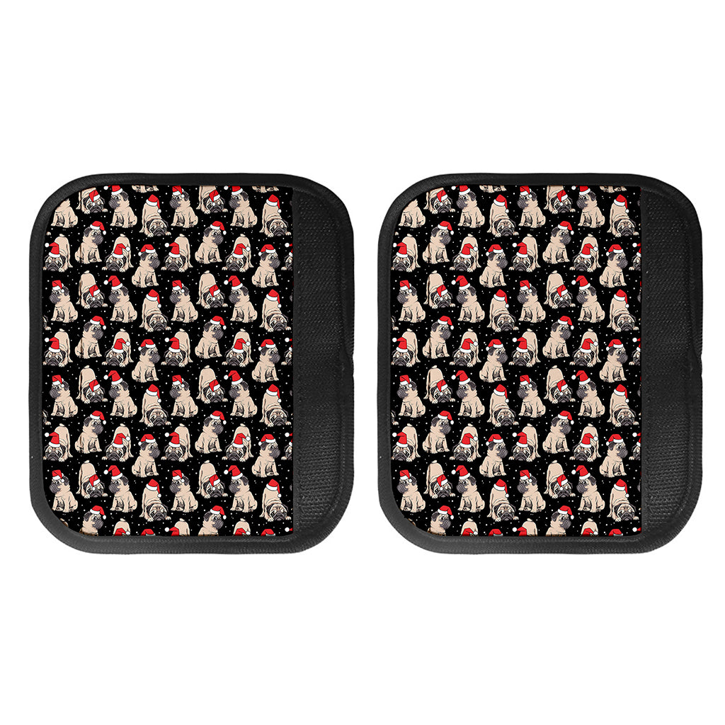 Christmas Santa Pug Pattern Print Handle Covers