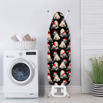 Christmas Santa Pug Pattern Print Ironing Board Cover