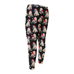 Christmas Santa Pug Pattern Print Men's Compression Pants