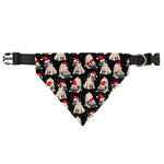 Christmas Santa Pug Pattern Print Over The Collar Dog Bandana