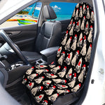 Christmas Santa Pug Pattern Print Waterproof Car Seat Cover