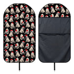 Christmas Santa Pug Pattern Print Waterproof Car Seat Cover