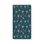 Christmas Santa Reindeer Pattern Print Baby Crib Sheet