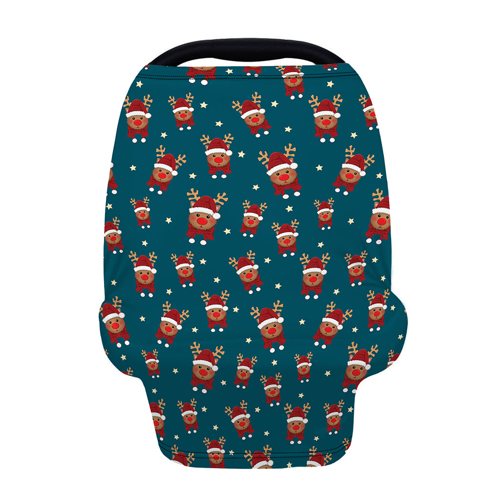 Christmas Santa Reindeer Pattern Print Baby Seat Cover