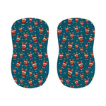 Christmas Santa Reindeer Pattern Print Bar Stool Covers