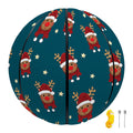 Christmas Santa Reindeer Pattern Print Basketball